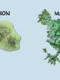 Ile de Mayotte et île de la Réunion